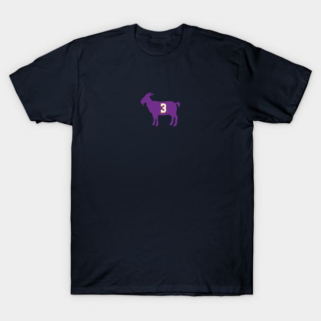 Anthony Davis Los Angeles Purple Goat Qiangy T-Shirt by qiangdade